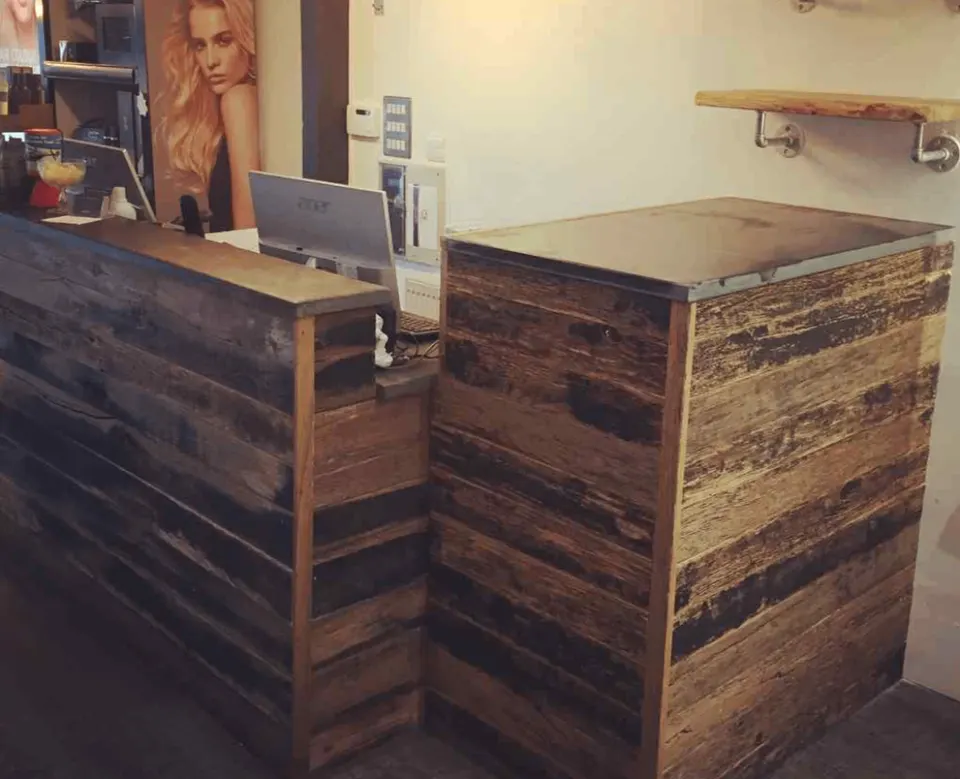 Purpose-built timber display platforms and steps