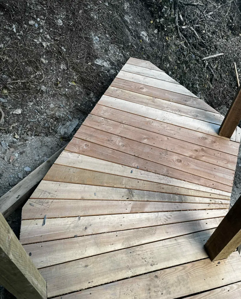 Deck platform construction — archive photograph 2