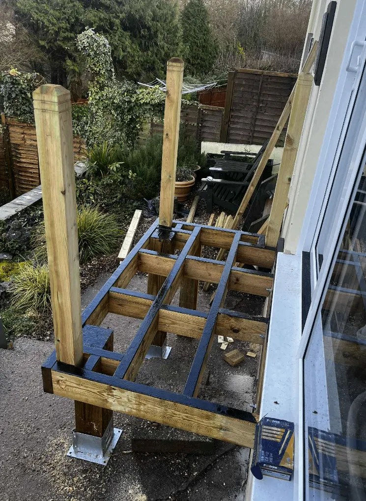 Patio carpentry — archive photograph 2